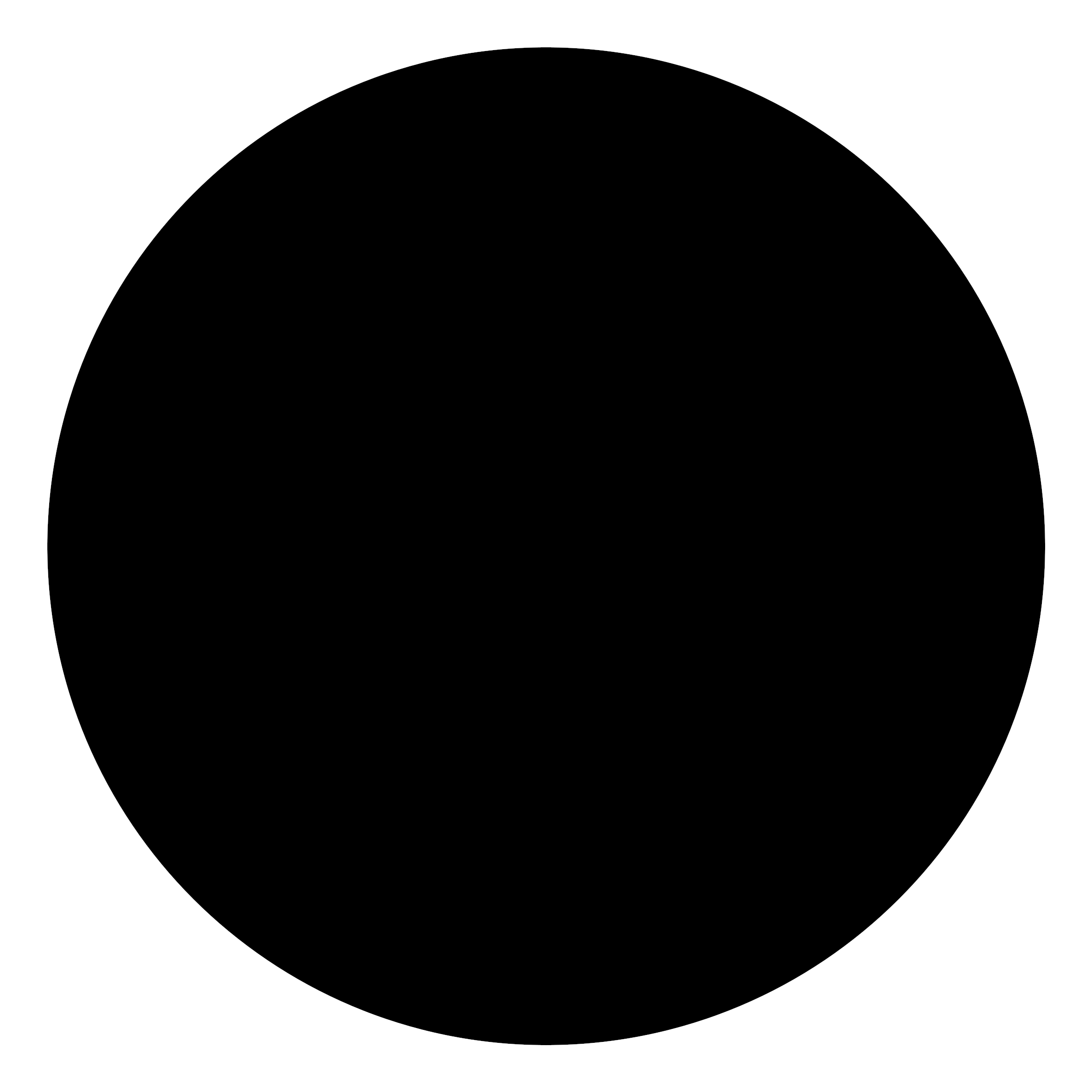 1 в черном круге