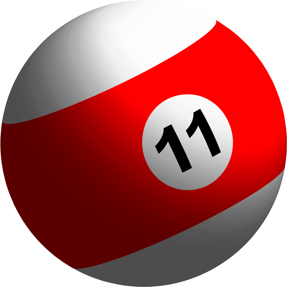 3-d Billiard Ball Tutorial - Striped Balls In Pool (1000x1000)
