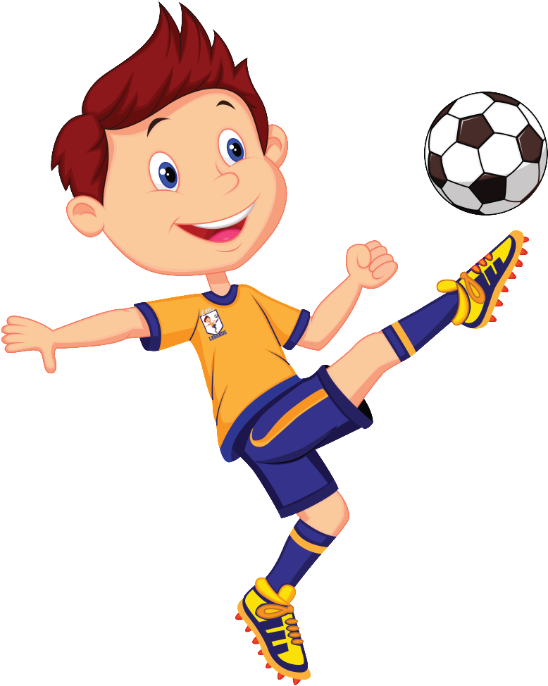 Boys Soccer - Playing Football With Friends Clipart (793x1024)