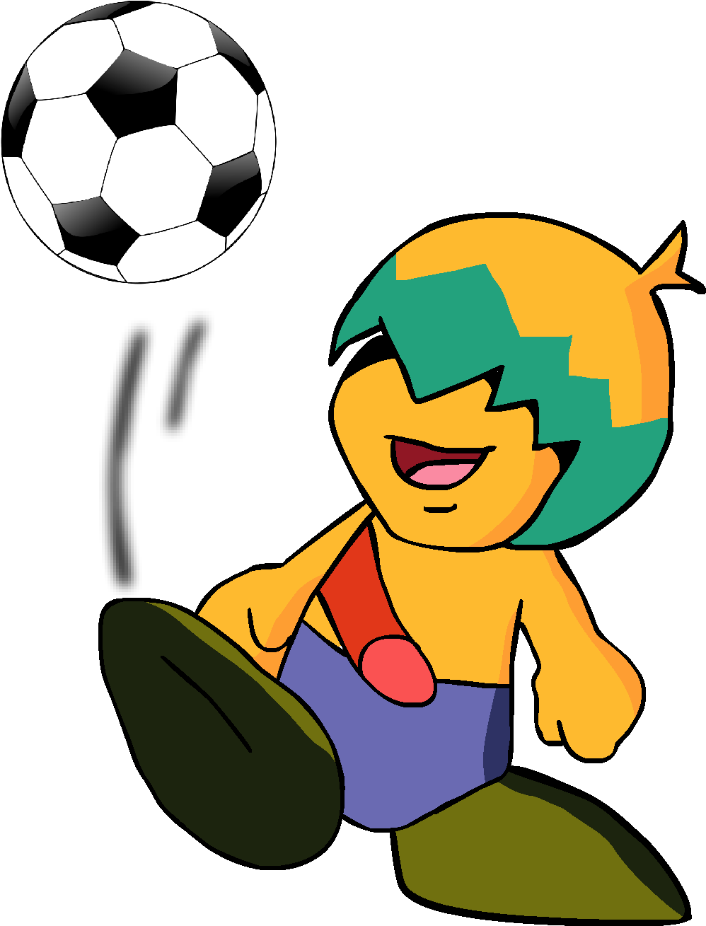 Play Football By Kingasylus91 On Clipart Library - Soccer Ball Tote Bag, Adult Unisex, Natural (2250x1636)