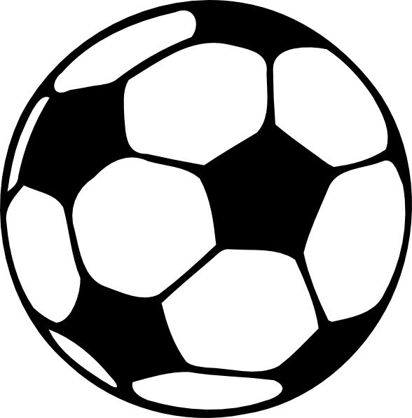 Ball 1 Clip Art At Clker - Soccer Ball (588x596)