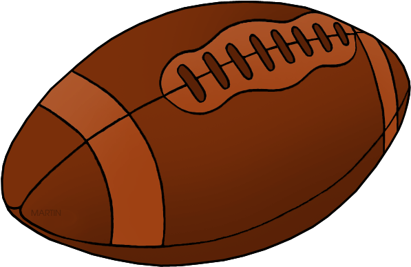 Free Sports Clip Art By Phillip Martin,free Kids Clip - Kick American Football (648x446)