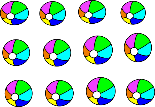 Beach Ball Clip Art (600x412)