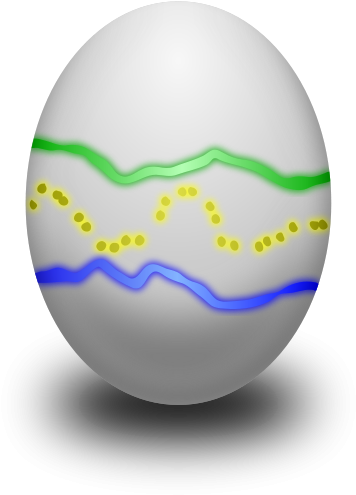 Easter Eggs Clipart, Vector Clip Art Online, Royalty - Cliparty Pisanka (637x900)