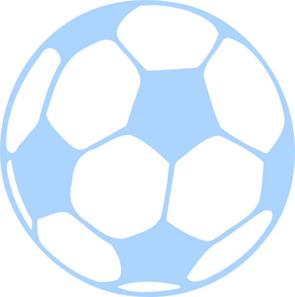 Ball Blue Clip Art At Clker - Soccer Ball Car Decal (594x597)