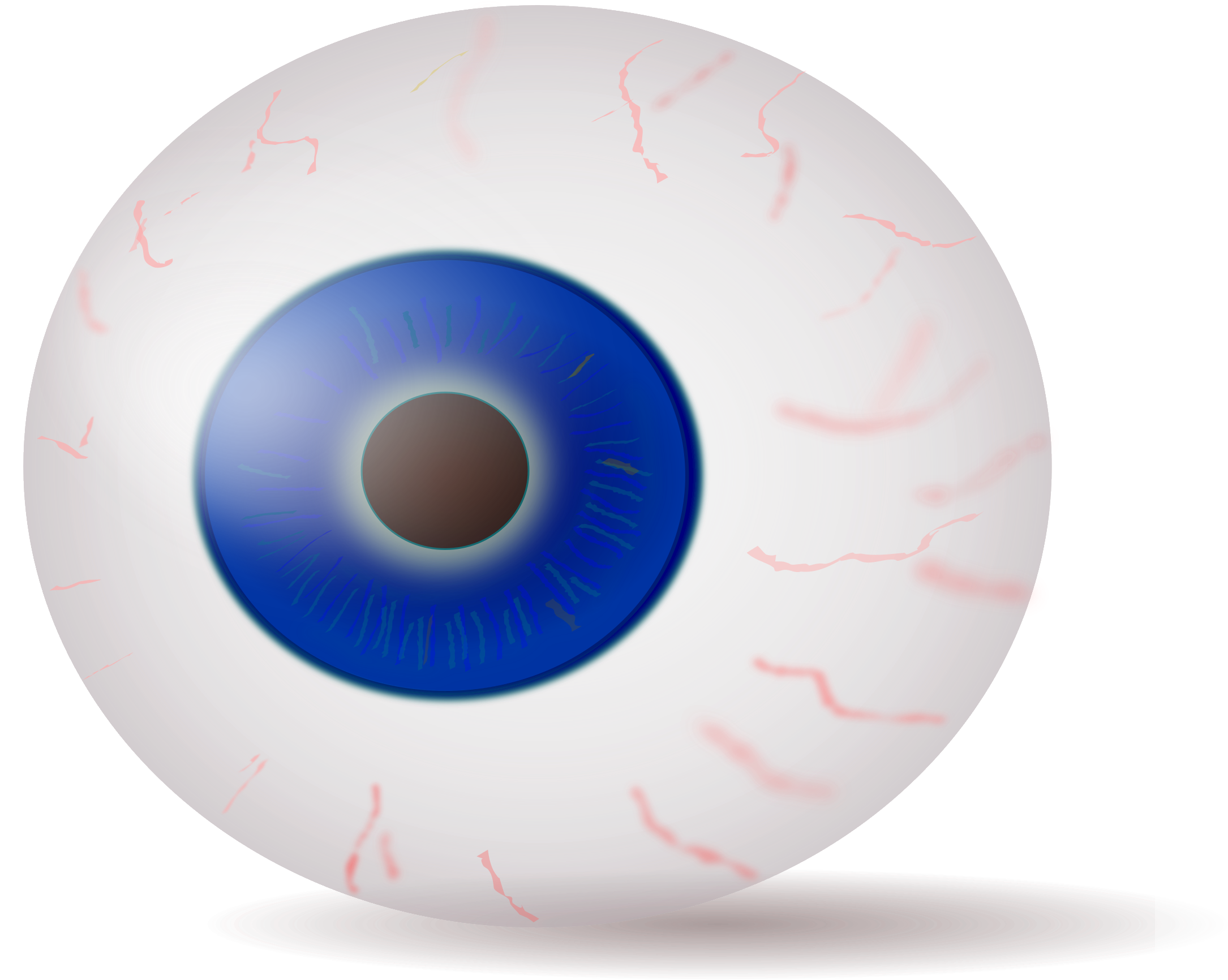 Ball Clipart Bach - Human Eyeball Transparent Background (2400x1984)