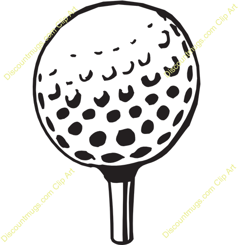 Golf Ball Clip Art - Golf Ball And Teeclipart (500x500)