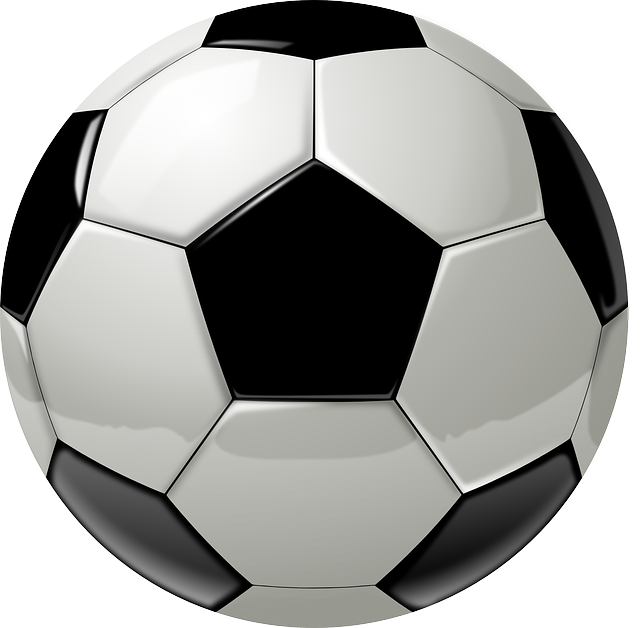 Blue Soccer Ball Clipart - Soccer Ball Png (640x628)