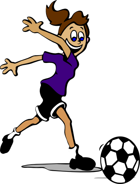 Striker - Clipart - Soccer Ball Clip Art (456x599)