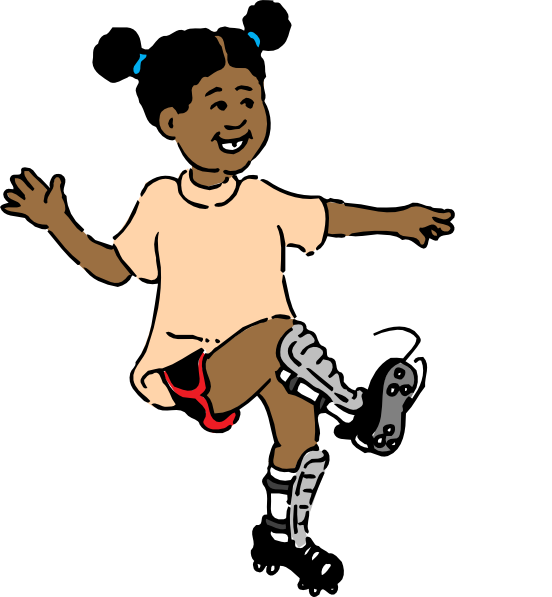 Girl Athlete Clipart (552x597)