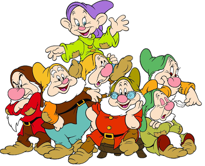 7 Dwarf Clip Art - Have A Great Week Gif (399x323)