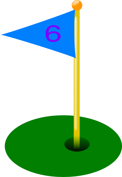 Clipart Info - 19th Hole Golf Flag (408x591)
