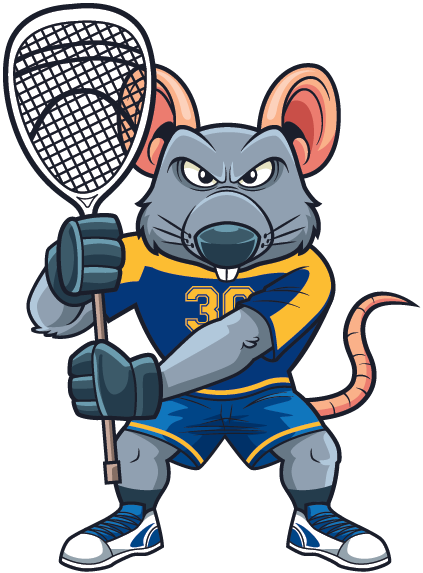 Lax Goalie Rat Mascot - Rat (423x573)