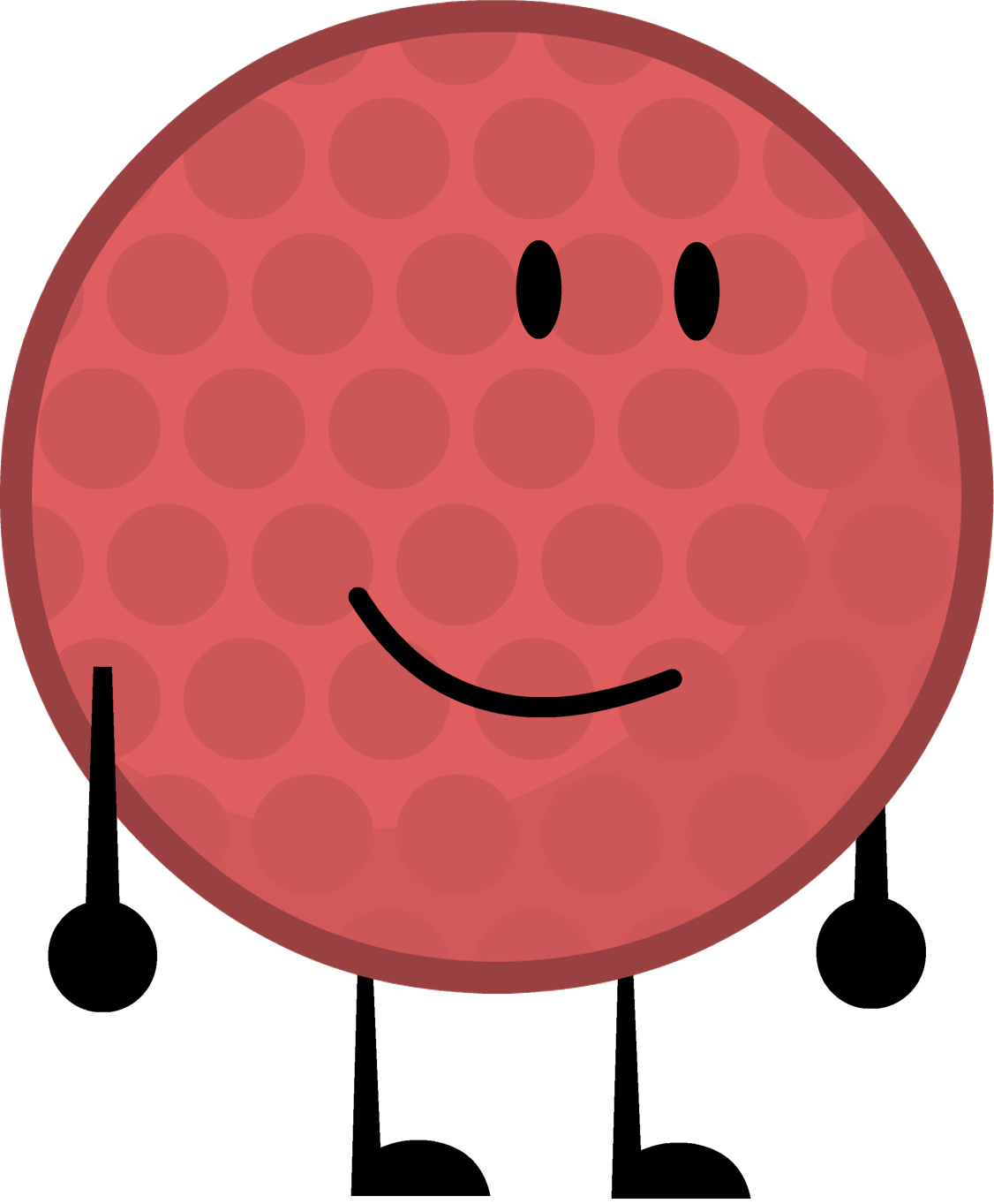 Red Golfball By Brownpen0 - Bfdi Red Golf Ball (1126x1363)