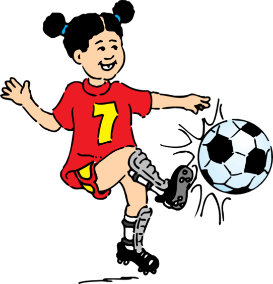 Mean Teacher Cliparts - Playing Football Clip Art (542x565)