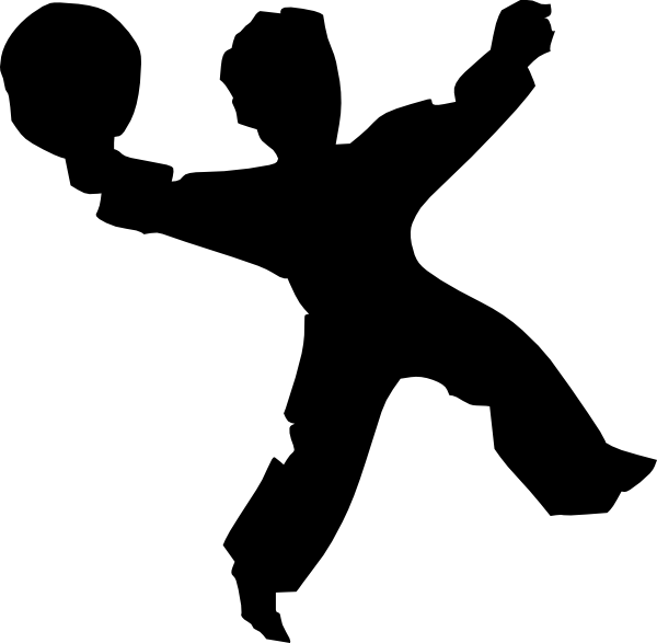 Happy Jumping Man Silhouette Clip Art - Png Jumping Silhouette Clip Art (600x587)