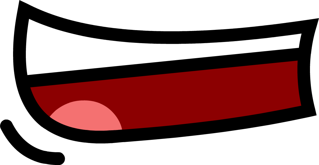 Golf Ball Wierd Mouth - Bfdi Mouth E (1098x570)