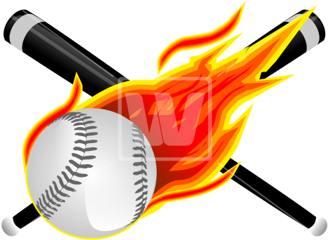 Baseball Flames Png - Liga Norte De Mexico (550x387)