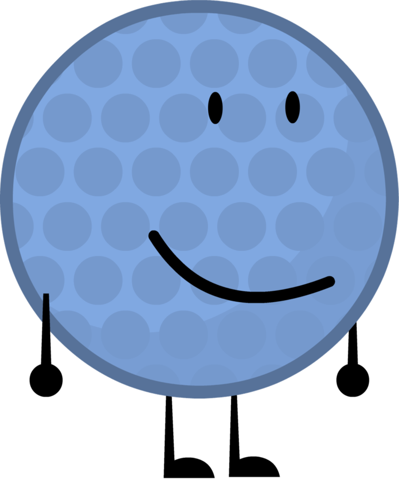 Blue Golfball By Brownpen0 - Golf Ball In Bfdi (815x981)