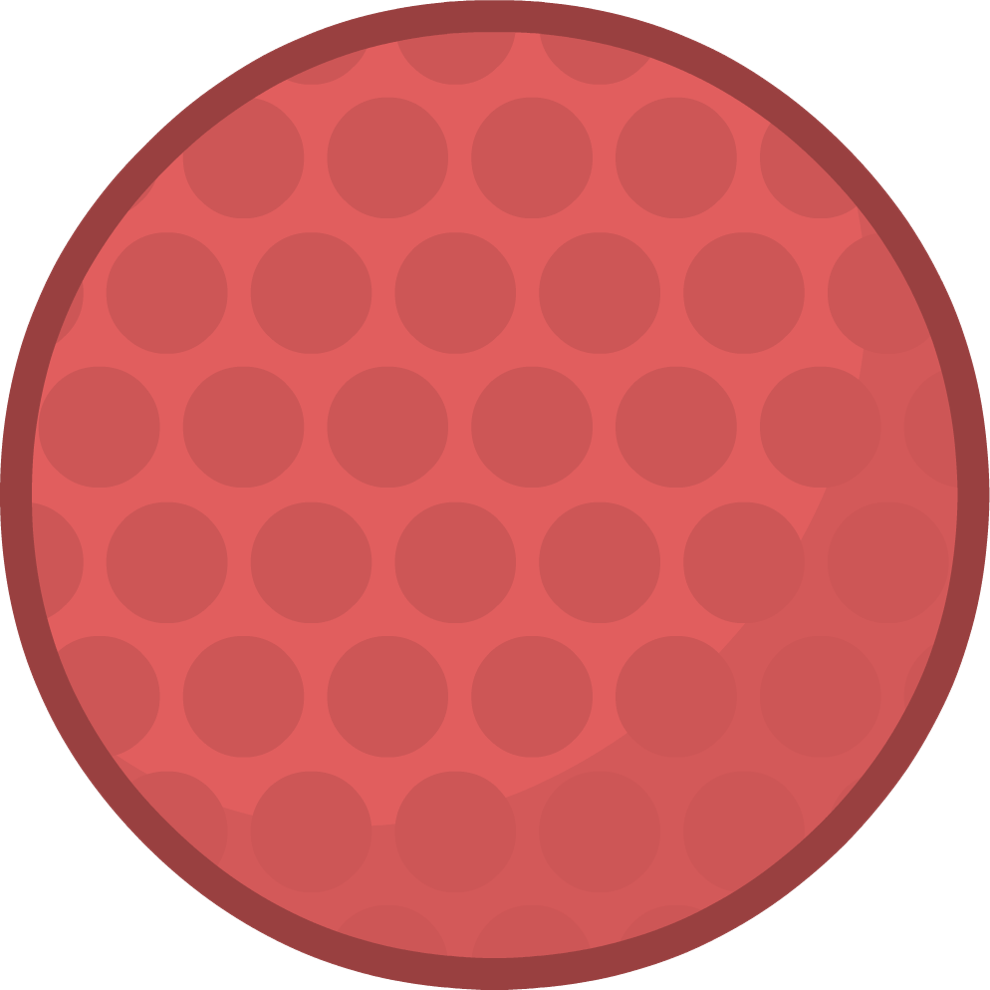Red Golfball Body By Brownpen0 - Warning Icon (990x990)