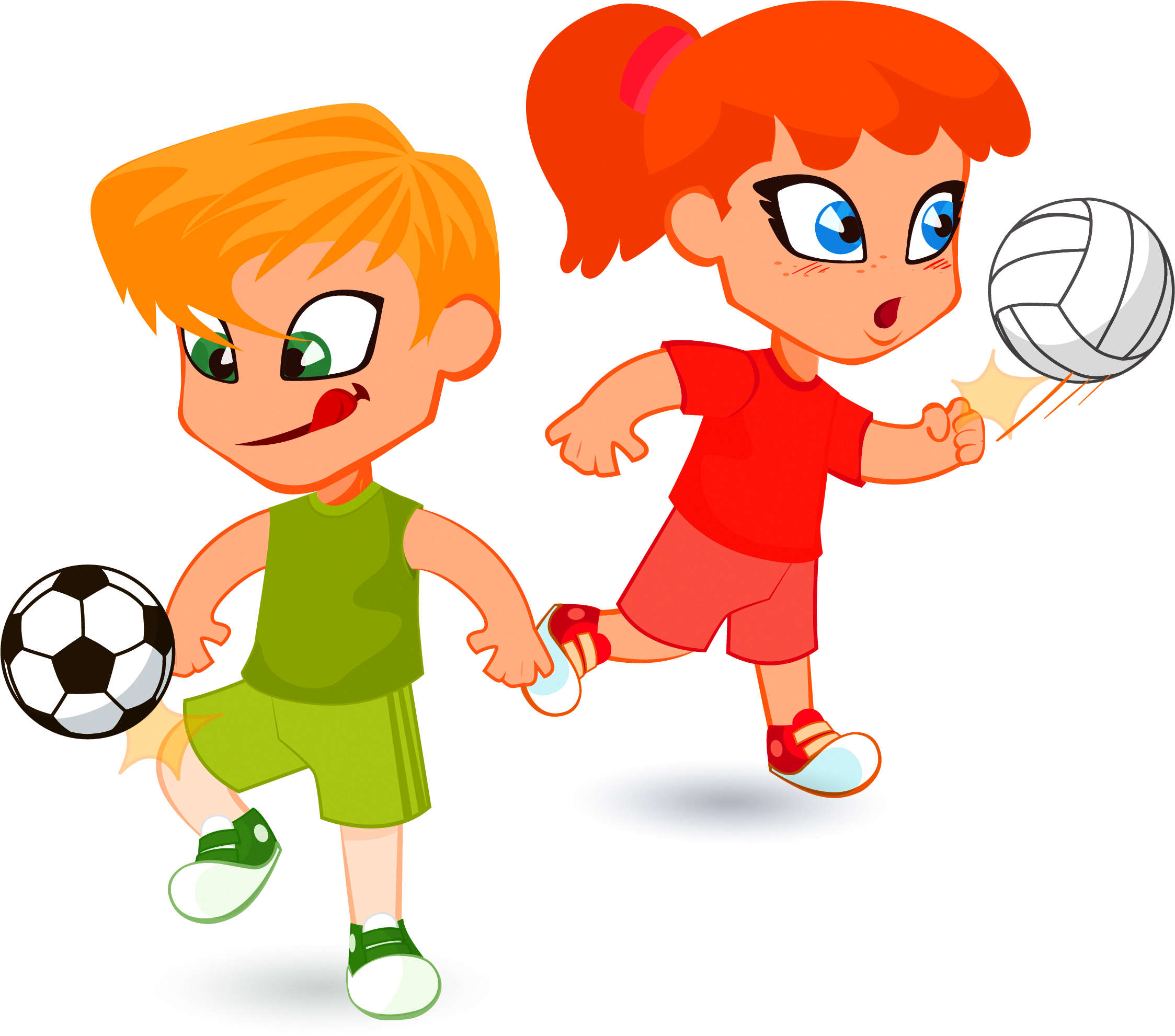 Child Cartoon Illustration - Children Playing Football Cartoon (2246x1991)