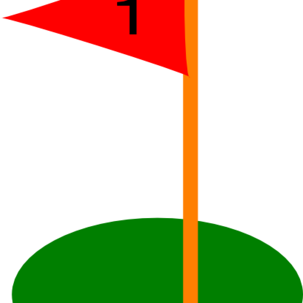 Golf Flag Clipart Golf Flag 19th Hole Clip Art At Clker - Clip Art (1024x1024)