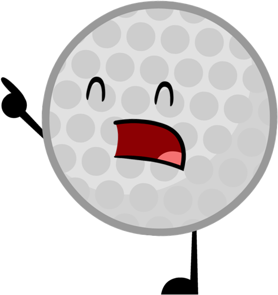 Golf Ball Pose - Battle For Dream Island Golfball (592x613)