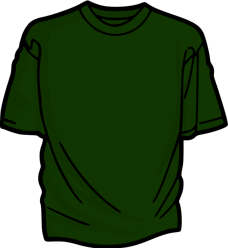 Free Green T-shirt - Green T Shirt Vector (734x800)