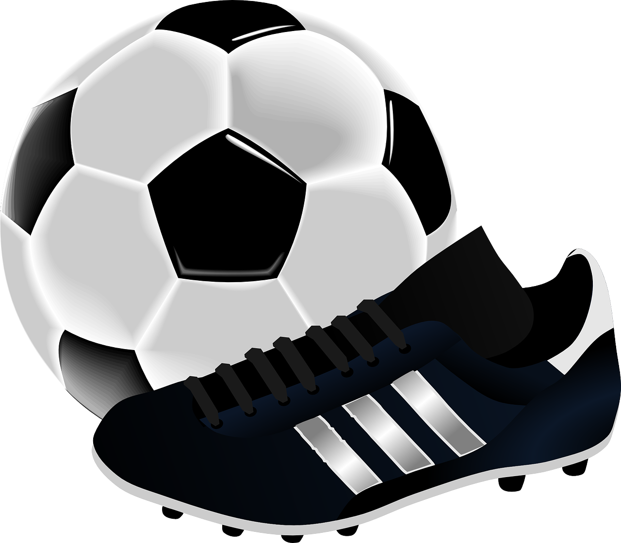 Benefits Of Coaching - Soccer Ball And Cleats Clipart (1280x1120)