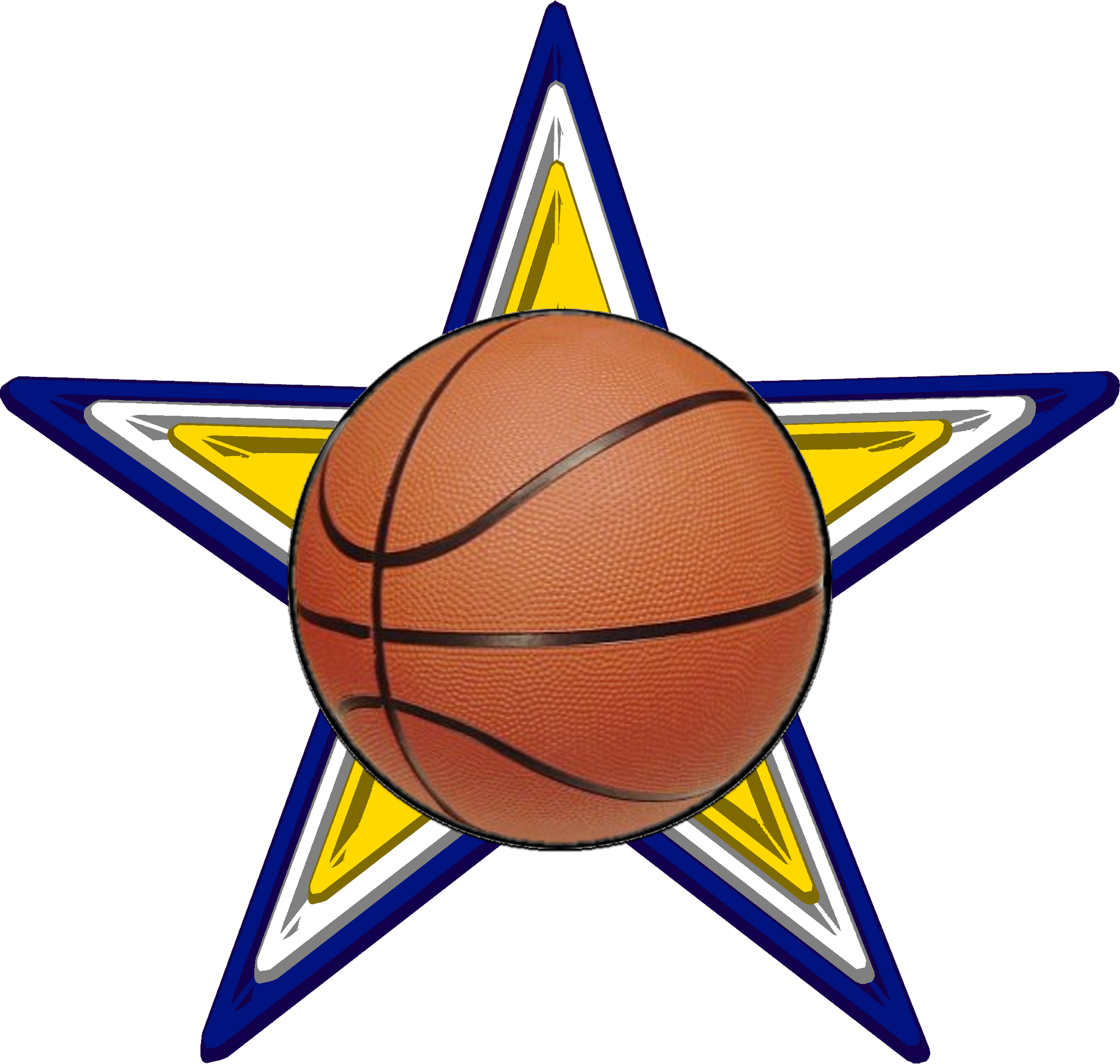 Uruguayan Basketball Barnstar - Star Basketball Png (4166x3958)