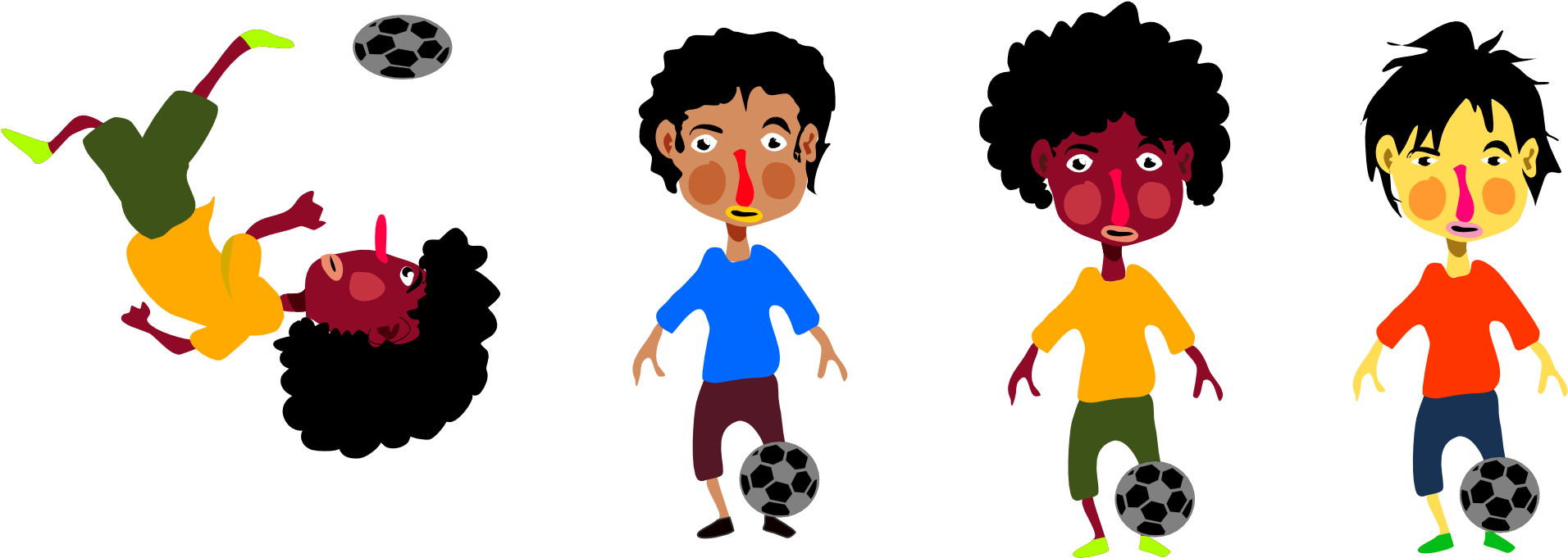 Clip Art Futbol Futball Clipartist - Body Kinesthetic Intelligence Examples (1979x748)