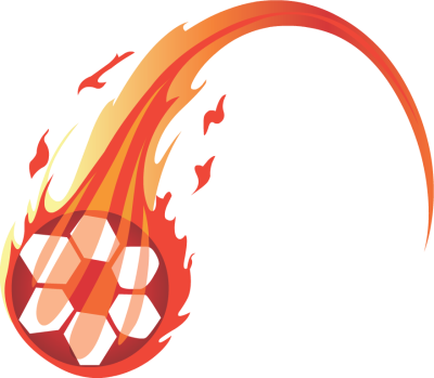 9 - Soccer Ball With Flames (400x349)