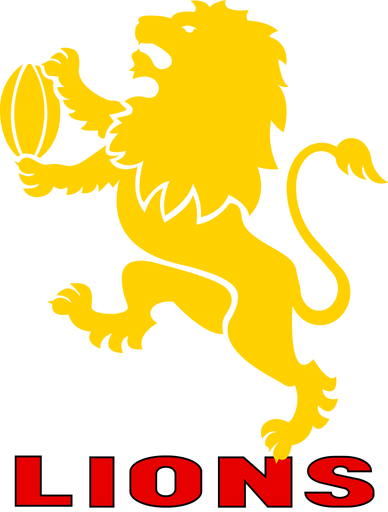 Lion Clipart Rugby - Golden Lions Rugby Logo (776x1024)