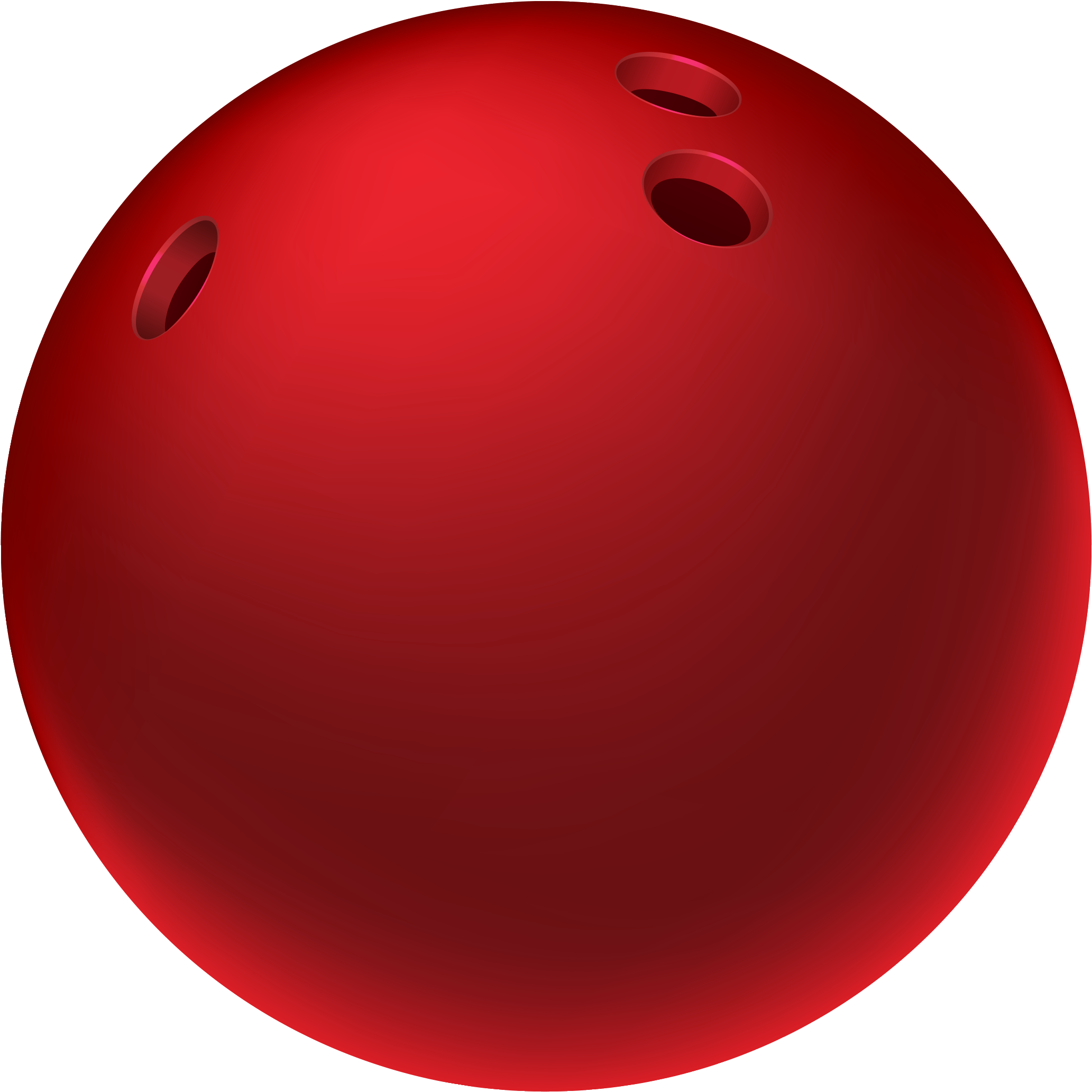 Red Bowling Ball Sphere - Ten-pin Bowling (2296x2297)