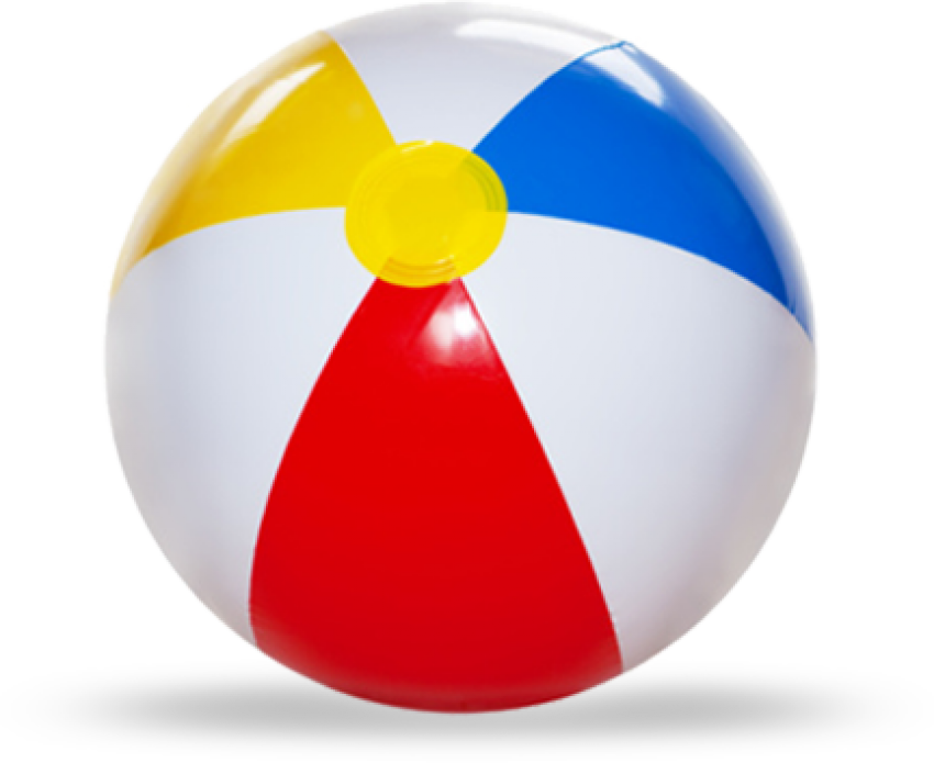 Beach Ball Png Transparent Images - Beach Ball Transparent (850x695)