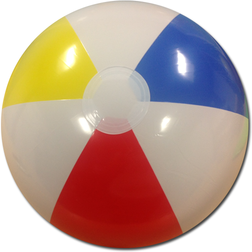 Beach Balls - Red Blue Yellow Beach Ball (525x525)