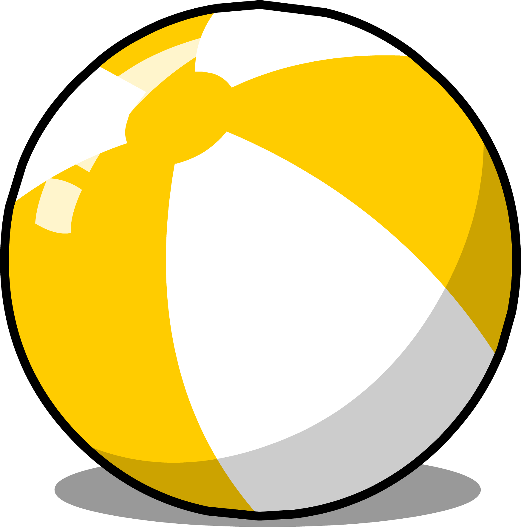 Beach Ball Sprite 004 - Beach Ball Sprite (1747x1769)