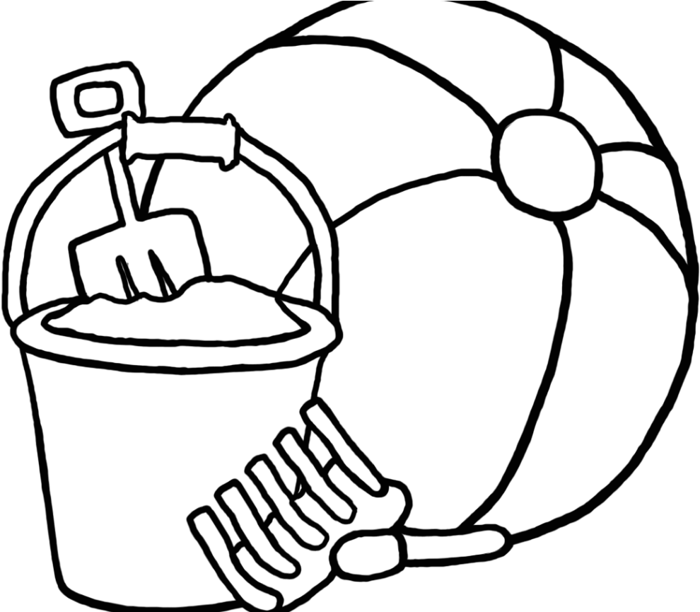Adults Beach Ball Coloring Page Big Summer Free Printable - Beach Ball Clip Art (1152x864)