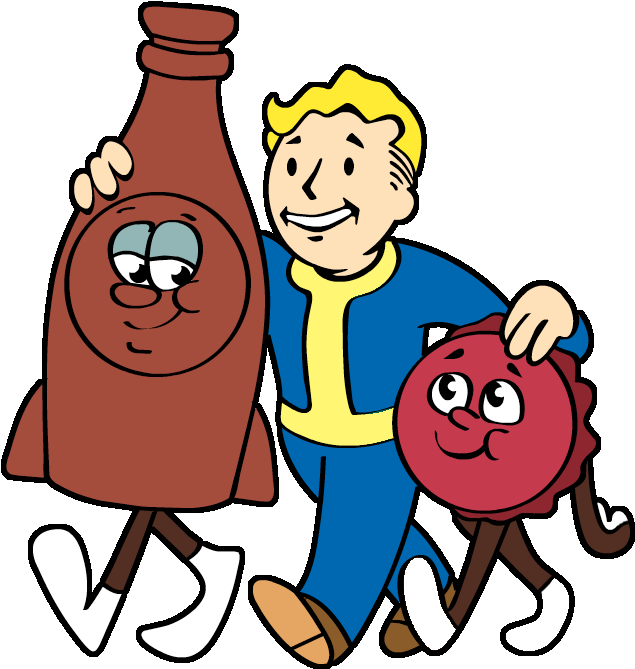 High Noon At The Gulch - Vault Boy Bottle And Cappy (770x692)