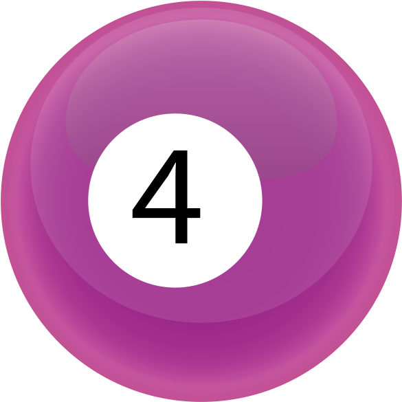 4 Ball - Free Clipart - Bcdownload - - Number (800x800)