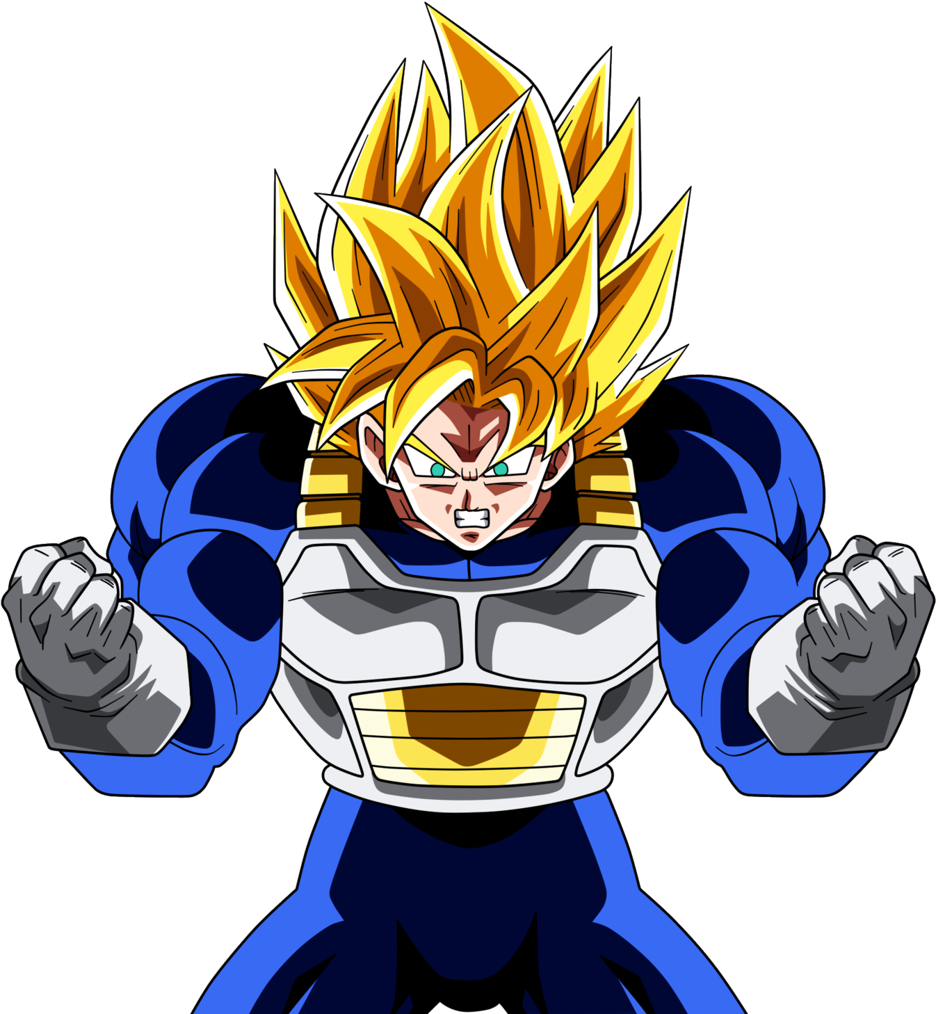 Goku Ssj Spirit Room By Leorine Goku Ssj Spirit Room - Goku Ssj Dai Ni Dankai (1600x1596)