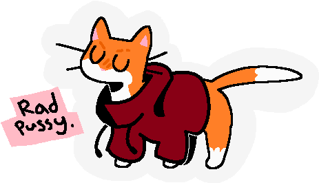 Cyberlesbian 4 6 R A D P U S S Y By Cyberlesbian - Cat Yawns (471x281)