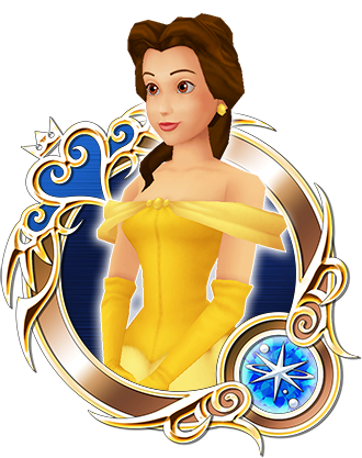Belle B - Kingdom Hearts Medal Png (330x417)