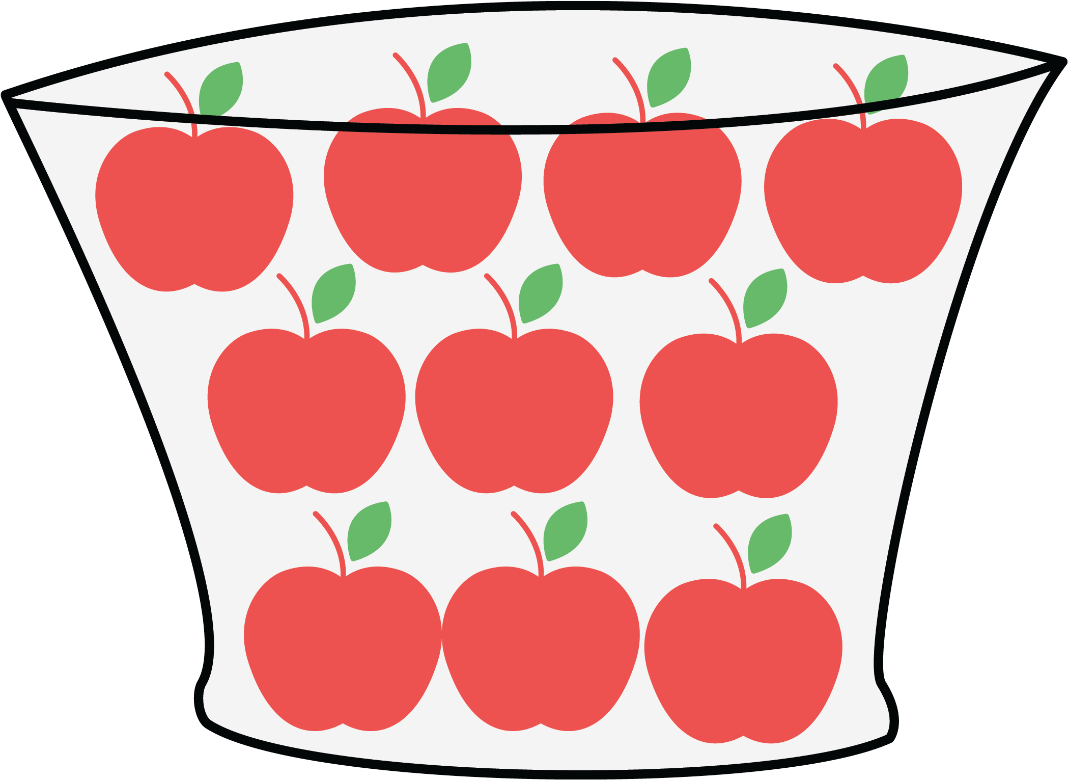 Apple Clipart Ten - Alt Attribute (2480x2316)