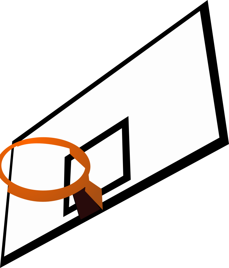 Outside Basketball Courts Clip Art Images Pictures - Basketball Hoop Clip Art (771x900)