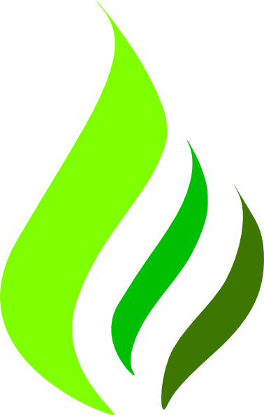 Green Gas Flame Logo Clip Art At Clker - Green Flame Logo (378x594)
