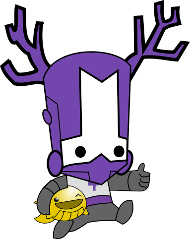 Blacksmith Whale By Quackypl - Castle Crashers Purple Knight Png (383x482)