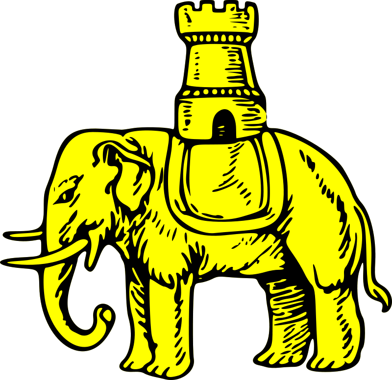 Elephant And Castle Clipart - Elephant And Castle Tattoo (800x776)