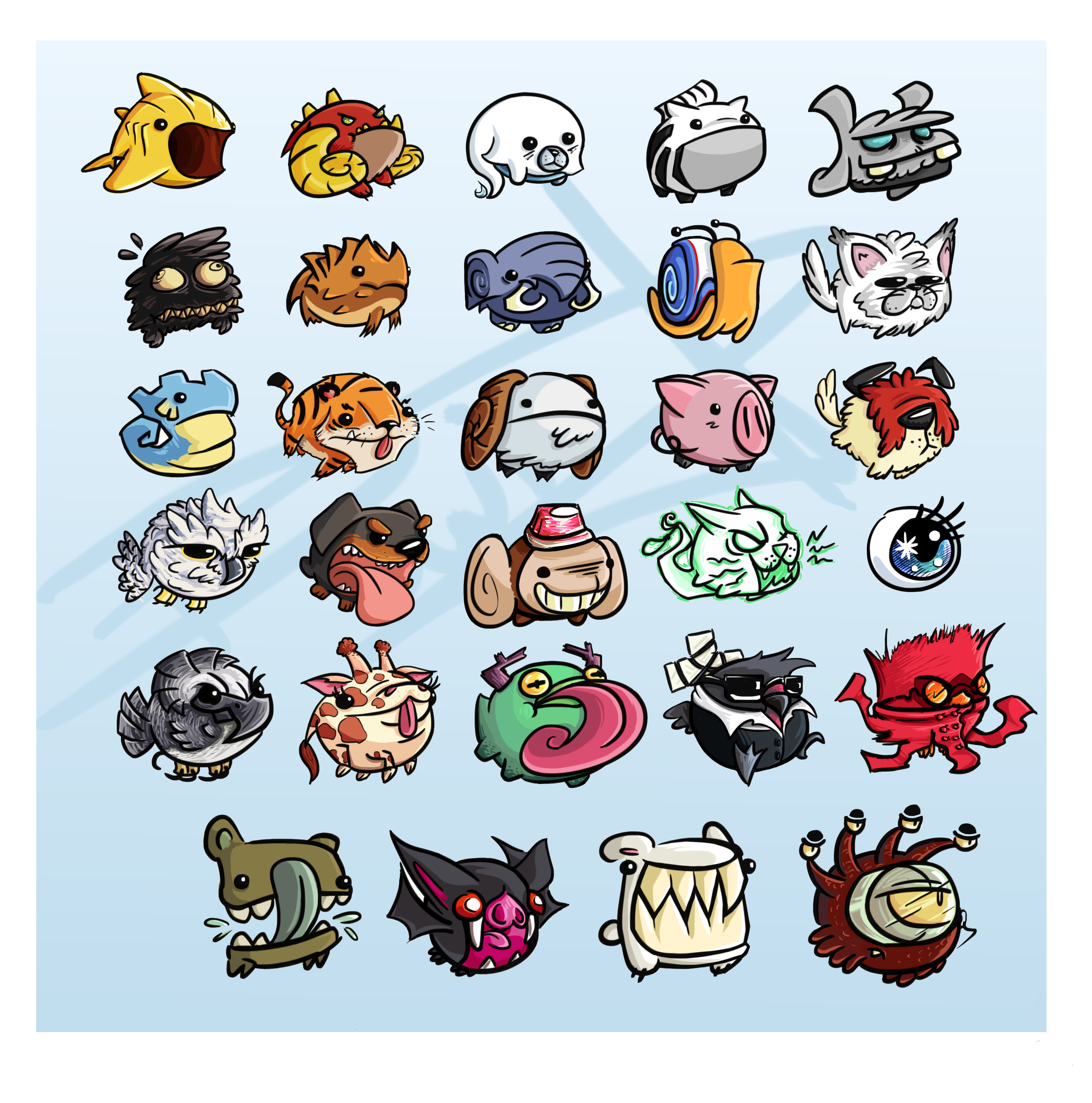 Castle Crashers Animal Orbs - Castle Crashers (3000x2937)