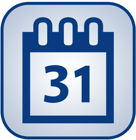 Image - Blue Calendar Clipart (460x590)